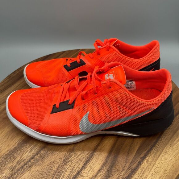 Nike FS Lite Trainer 3 Shoes Mens Size 12.5 Orange Running Sneakers 807113-800 - Picture 3 of 8
